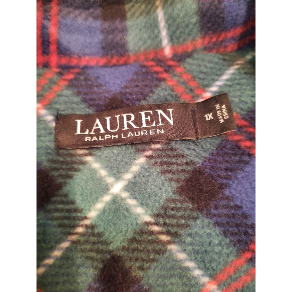 Ralph Lauren PJ Set Womens Size 1X Plaid - Picture 7 of 10
